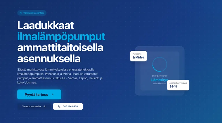 SähköAirin verkkosivusto, Inteller